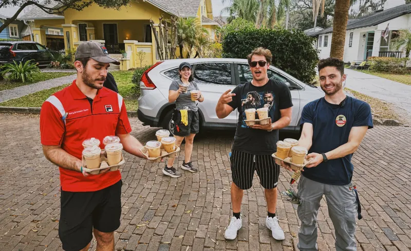 Grand Union Creative crew filming on location — behind the scenes 5