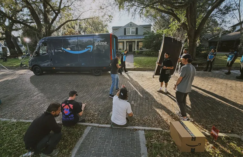 Grand Union Creative crew filming on location — behind the scenes 4