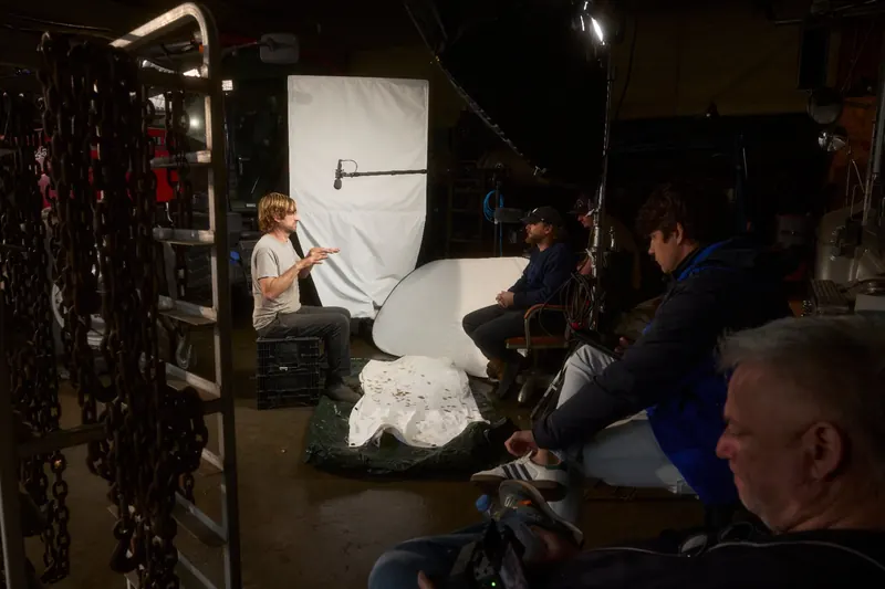 Grand Union Creative crew filming on location — behind the scenes 1