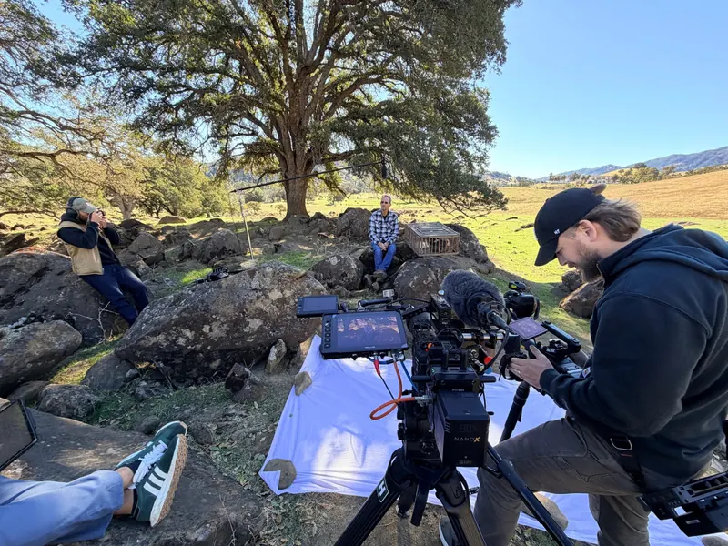 Grand Union Creative crew filming on location — behind the scenes 3